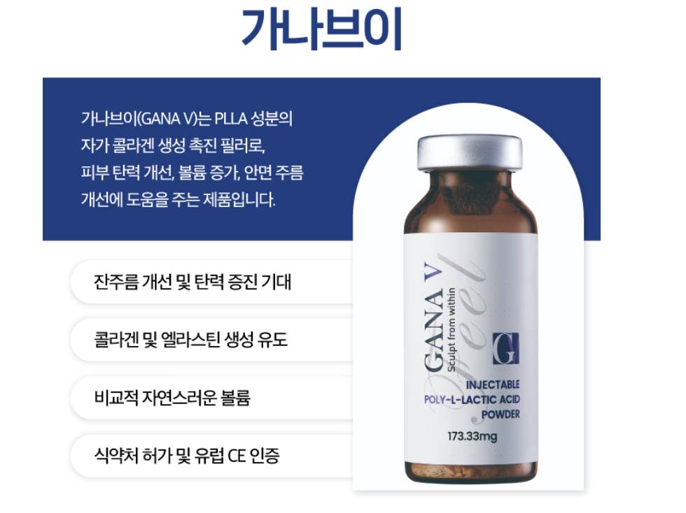 가나브이 PLLA 콜라겐 생성 촉진 필러 제품 소개